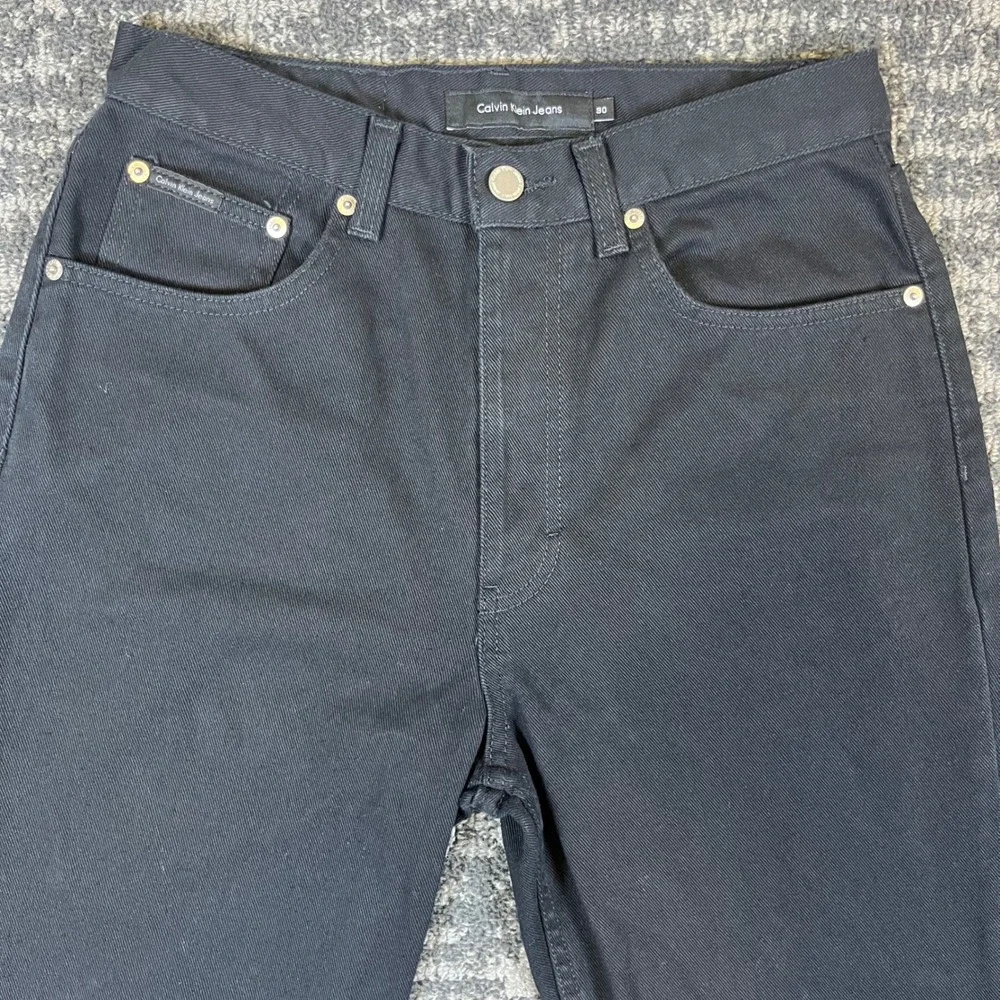 Calvin Klein Jeans Easy Fit Mens 30x30 Black Denim Straight Leg 100% Cotton